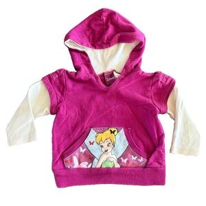 Disney Fuchsia Y2K Tinkerbell Hoodie